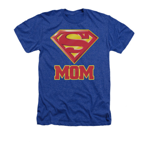 Image for Superman Heather T-Shirt - Super Mom