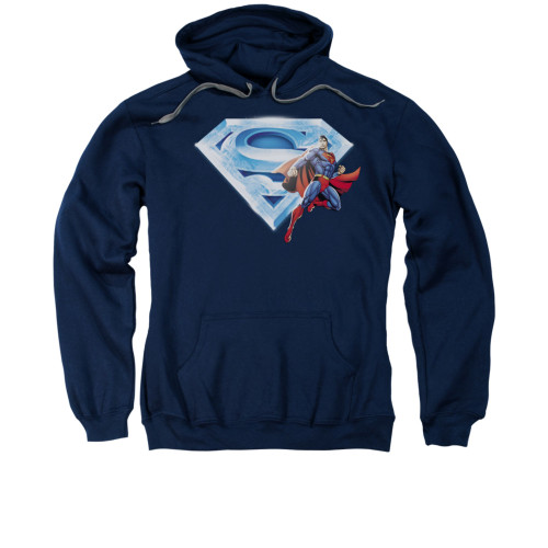 Image for Superman Hoodie - Superman &amp; Crystal Logo