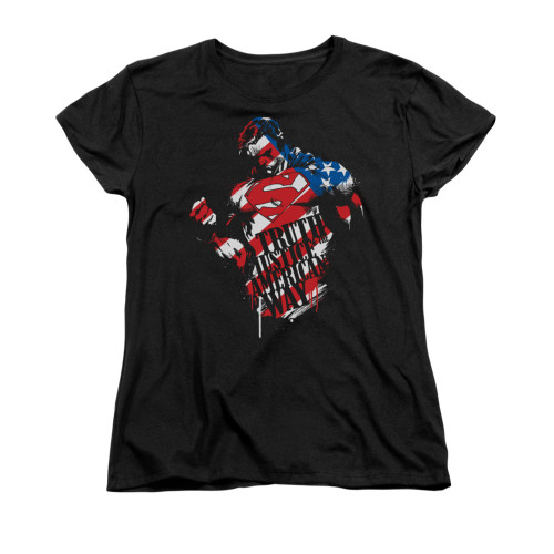 Image for Superman Womans T-Shirt - The American Way