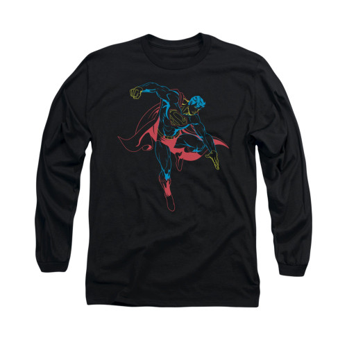 Image for Superman Long Sleeve Shirt - Neon Superman