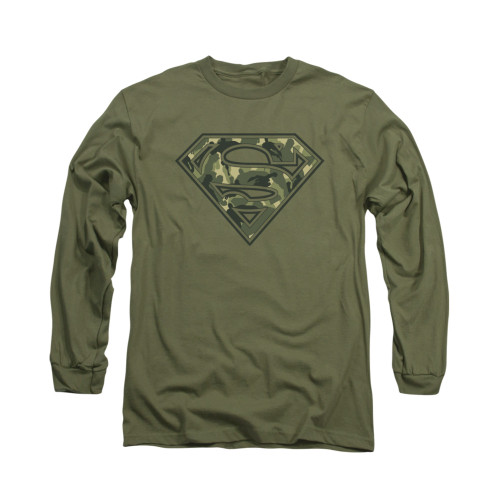 Image for Superman Long Sleeve Shirt - Super Camo