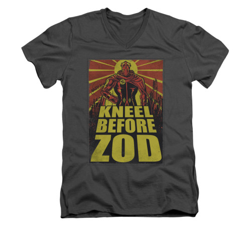 Image for Superman V Neck T-Shirt - Zod Poster