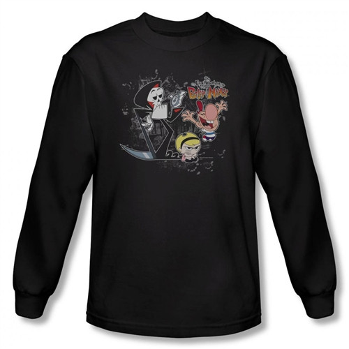 Grim Adventures of Billy and Mandy Splatter Cast Long Sleeve T-Shirt