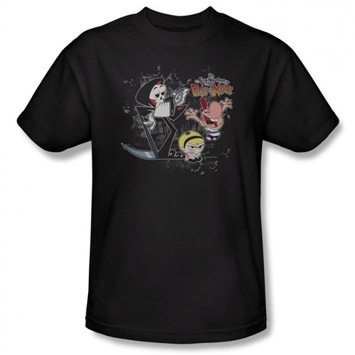 Image Closeup for Grim Adventures of Billy and Mandy Splatter Cast T-Shirt