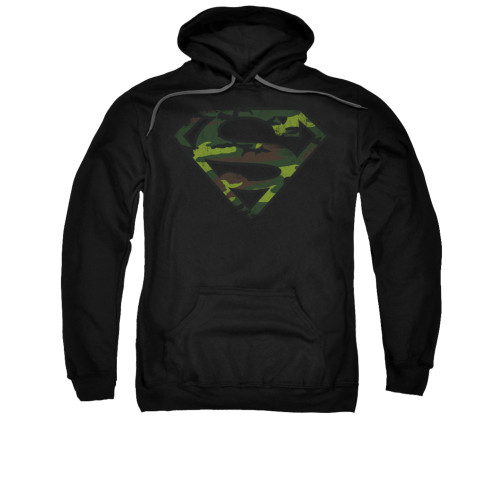 Image for Superman Hoodie - Distressed Camo Shield