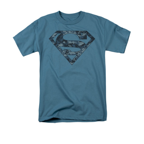 Image for Superman T-Shirt - Navy Camo Shield