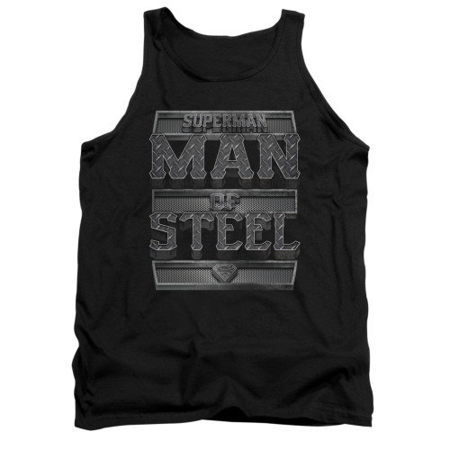 Image for Superman Tank Top - Steel Text