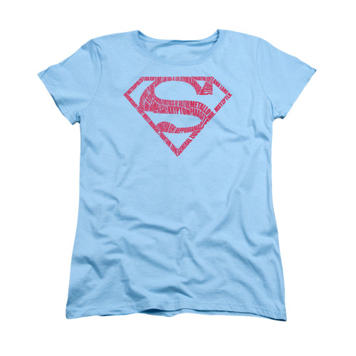 Image for Superman Womans T-Shirt -  Word Shield