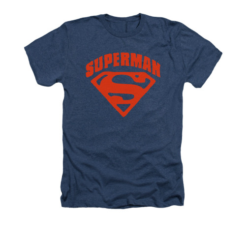 Image for Superman Heather T-Shirt - Super Shield