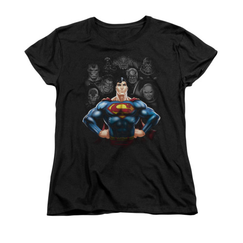 Image for Superman Womans T-Shirt - Villains