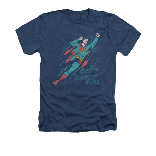 Image for Superman Heather T-Shirt - Frequent Flyer