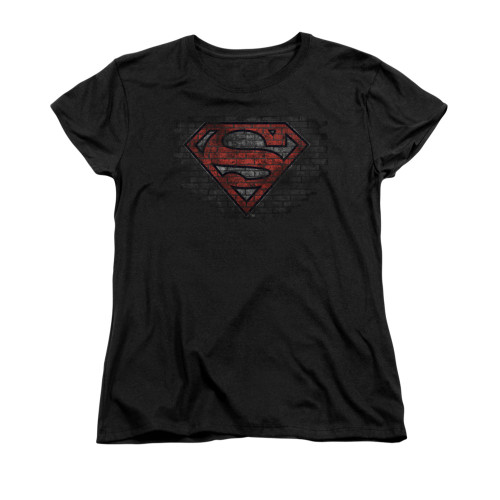 Image for Superman Womans T-Shirt - Brick S