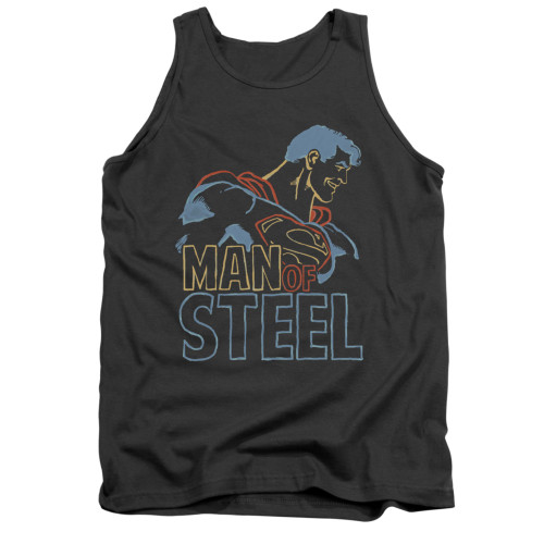 Image for Superman Tank Top - Colored Lines