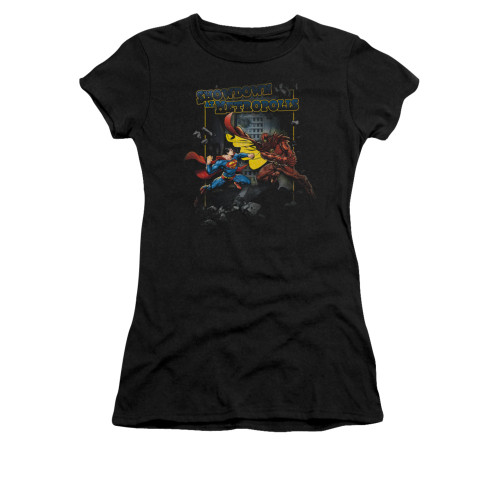 Image for Superman Girls T-Shirt - Showdown