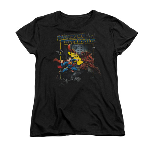 Image for Superman Womans T-Shirt - Showdown