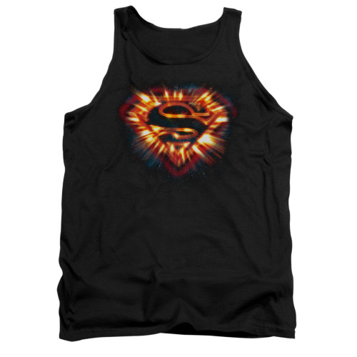 Image for Superman Tank Top - Space Burst Shield