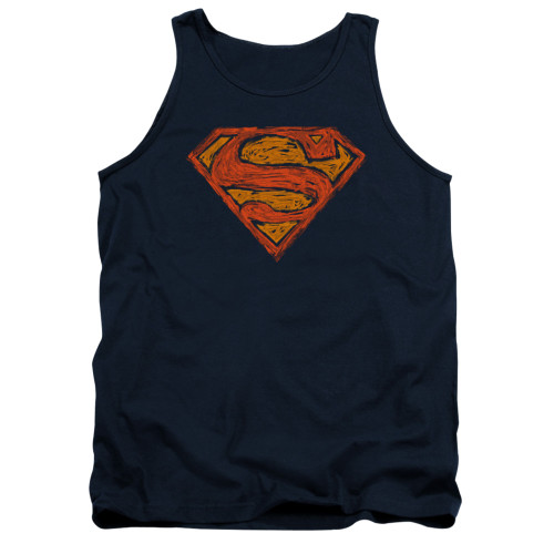 Image for Superman Tank Top - Messy S