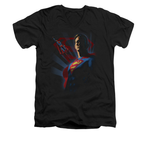 Image for Superman V Neck T-Shirt - Super Deco