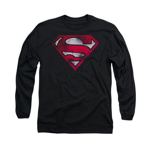 Image for Superman Long Sleeve Shirt - War Torn Shield