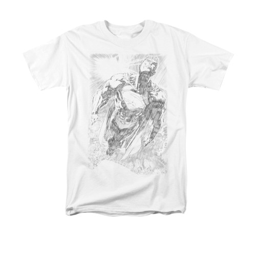 Image for Superman T-Shirt - Exploding Space Sketch