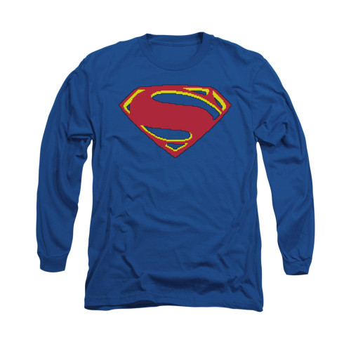 Image for Superman Long Sleeve Shirt - 8 Bit Shield