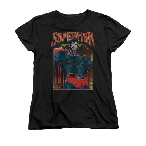 Image for Superman Womans T-Shirt - Head Bang