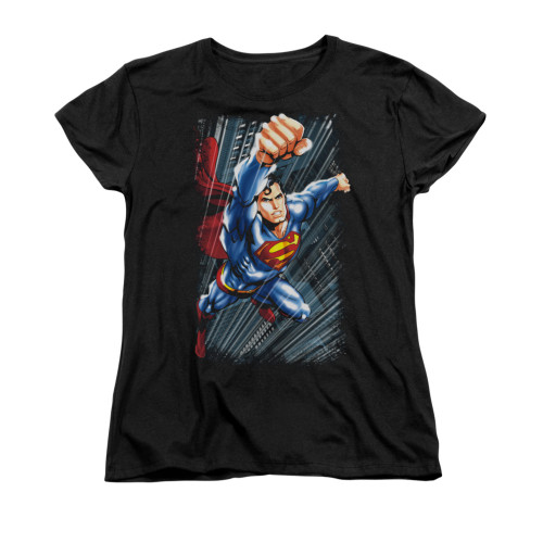 Image for Superman Womans T-Shirt - Faster Than