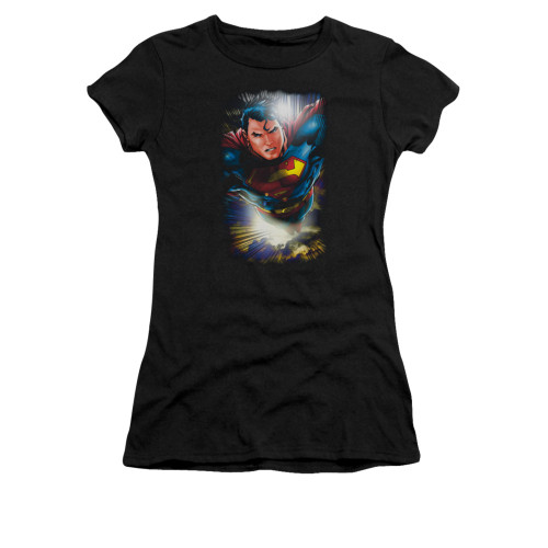 Image for Superman Girls T-Shirt - In The Sky