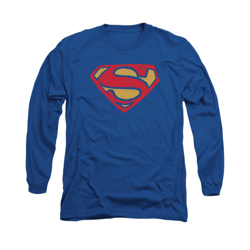 Image for Superman Long Sleeve Shirt - Super Rough