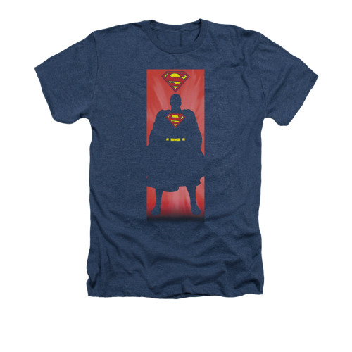 Image for Superman Heather T-Shirt - Block