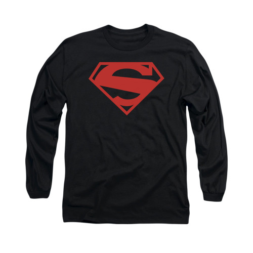 Image for Superman Long Sleeve Shirt - 52 Red Block