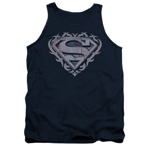 Image for Superman Tank Top - Tribal Steel Shield