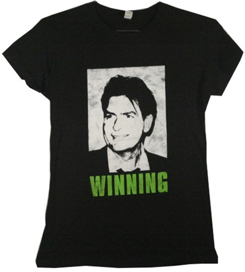 Charlie Sheen Winning Girls T-Shirt