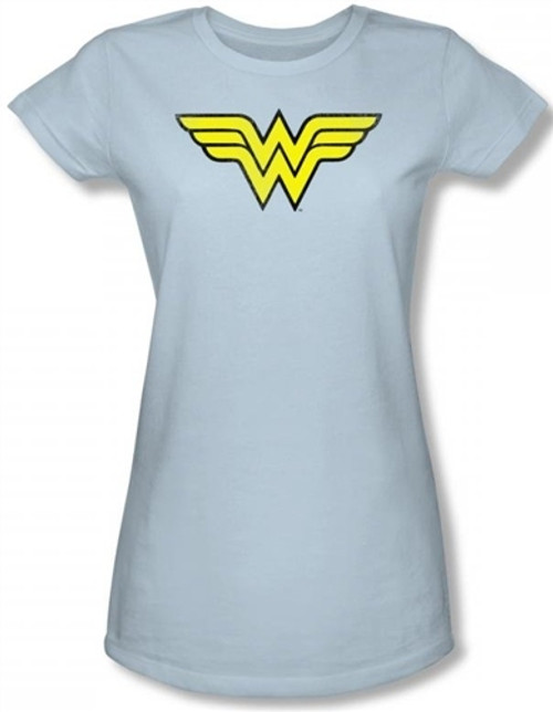 Wonder Woman Distressed Logo Girls Shirt