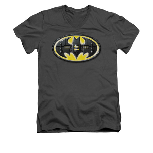 Image for Batman V Neck T-Shirt - Bat Mech Logo