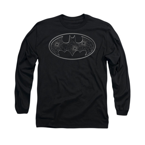 Image for Batman Long Sleeve Shirt - Glass Hole Logo