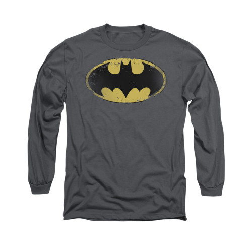 Image for Batman Long Sleeve Shirt - Distressed Shield