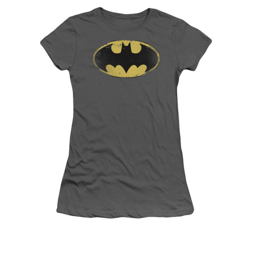 Image for Batman Girls T-Shirt - Distressed Shield