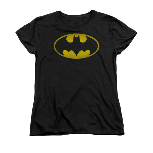 Image for Batman Womans T-Shirt - Washed Bat Logo