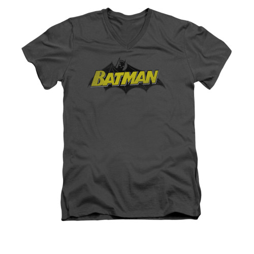 Image for Batman V Neck T-Shirt - Classic Comic Logo