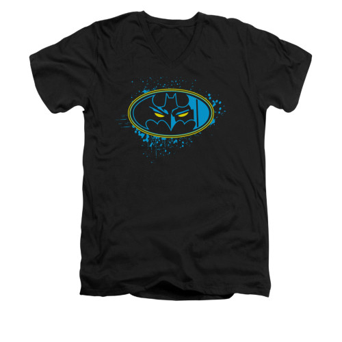 Image for Batman V Neck T-Shirt - Eyes In The Darkness