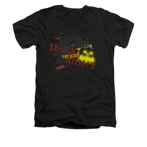 Image for Batman V Neck T-Shirt - Dark And Scary Night