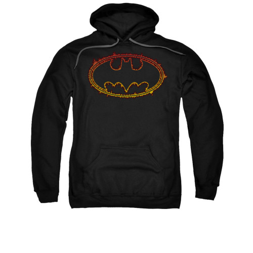 Image for Batman Hoodie - Flame Outlined Logo