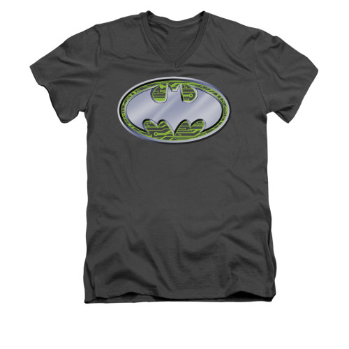 Image for Batman V Neck T-Shirt - Circuits Logo