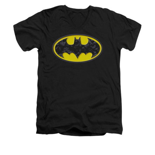 Image for Batman V Neck T-Shirt - Bats In Logo