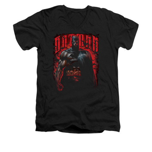 Image for Batman V Neck T-Shirt - Red Knight