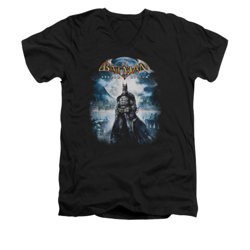 Image for Batman Arkham Asylum V Neck T-Shirt - Game Cover