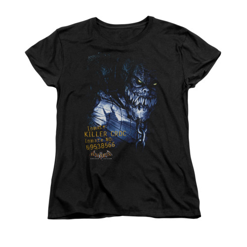 Image for Batman Arkham Asylum Womans T-Shirt - Arkham Killer Croc