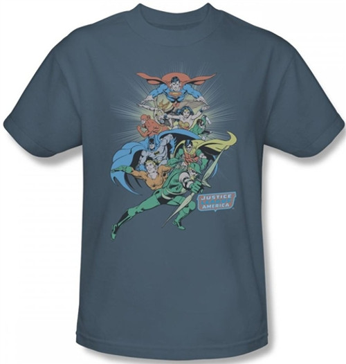 Image Closeup for JLA In League T-Shirt