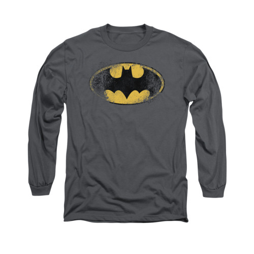 Image for Batman Long Sleeve Shirt - Destroyed Logo